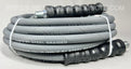3/8" ID x 50' 4200 PSI Grey WRAPPED Cover Non-Marking Hose for Pressure Washing R1 One Wire