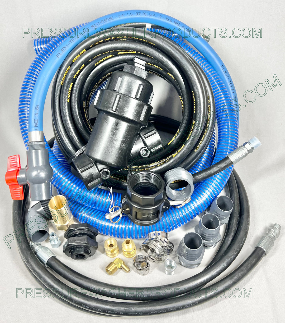 thumbnail image 2 of 29 Inch Metal Sprayer Wand With Adjustable Nozzle - 2 Brass Barb Fittings For 3/8" & 3/4" Hoses 2 of 12