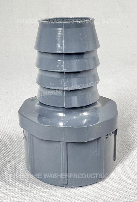 Espiga para manguera de 1" x rosca macho MPT de 1" SCH 80 PVC de alta resistencia 