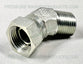 1/2" MPT x 1/2" FNPT Swivel Street 45 Elbow Steel for High Pressure Use