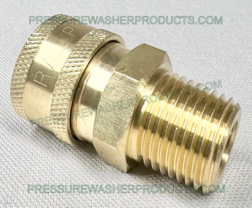 1/2" MPT Male X 3/8" Socket Brass General Pump Quick Connect