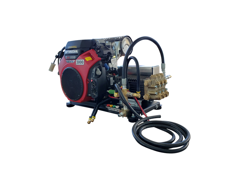 10 gpm 3000 psi iGX800 Skid Cold Power Washer No Tank & Battery