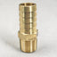Espiga de manguera de latón MPT de 1/2" x 1/4"