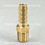 1/4" Barb x 1/4" MPT Brass Hose Barb