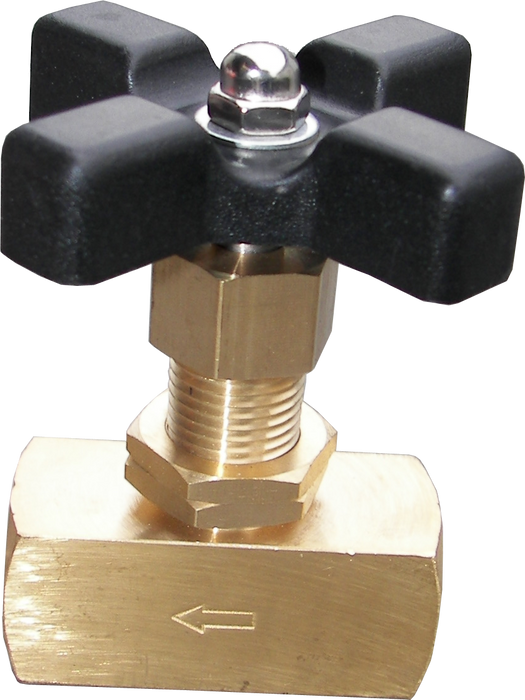 BRASS METERING BALL VALVE 1/4" FPT FOR CHEMICAL INJECTORS