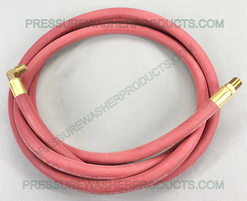 3/8" ID x 10' Flexible Rubber Air Hose 300 PSI 1/4" MPT x 1/4" MPT