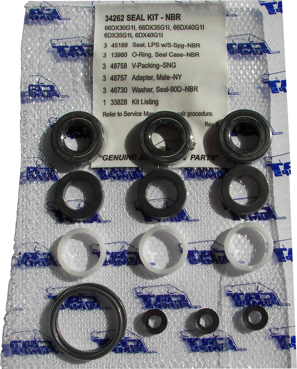 CAT 34262 NBR 6DX Seal Kit W/S-Spring — PressureWasherProducts