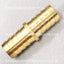 Empalmador de manguera de latón de 3/8”
