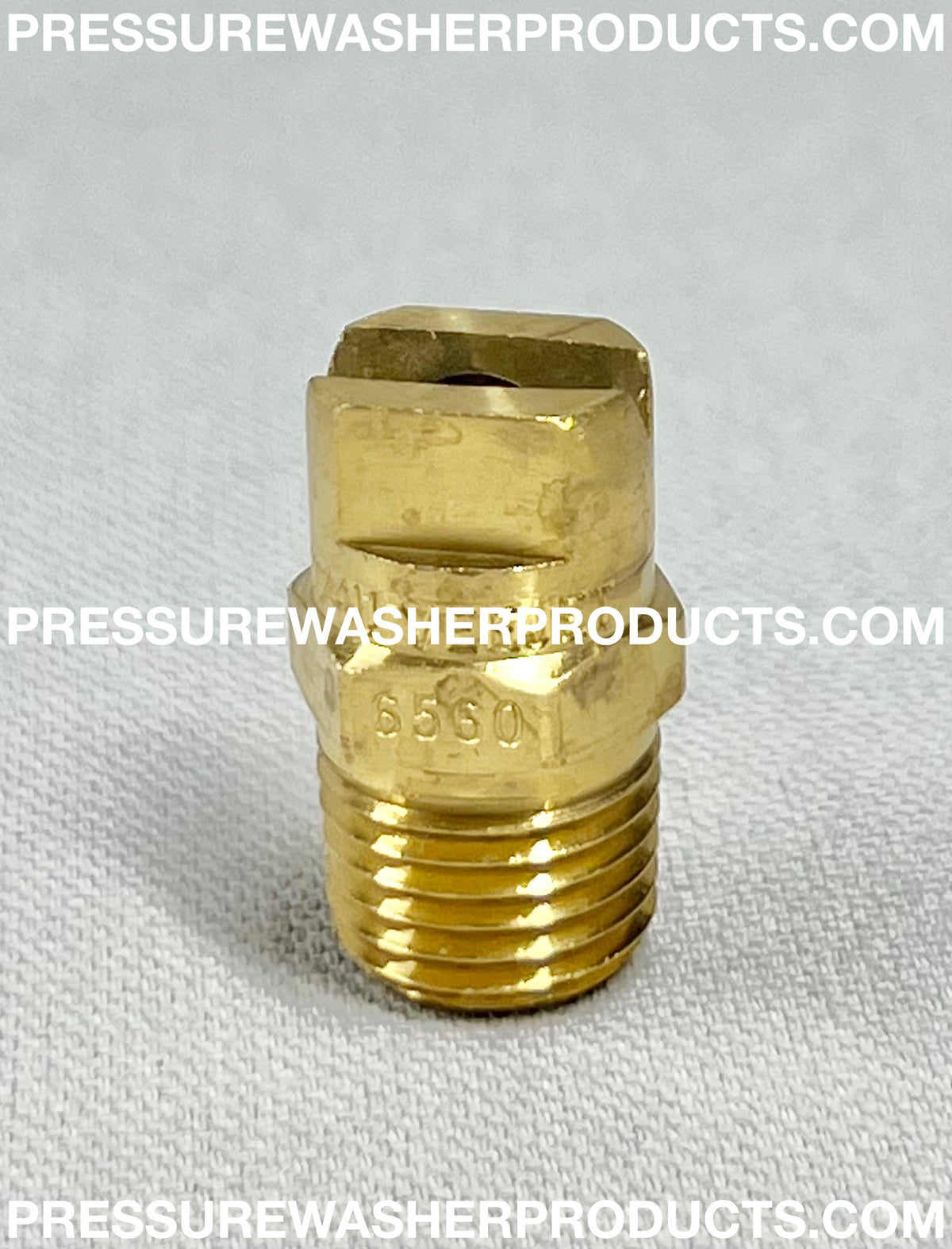 6560 1/4 MEG VeeJet Soaper Nozzle Brass — PressureWasherProducts