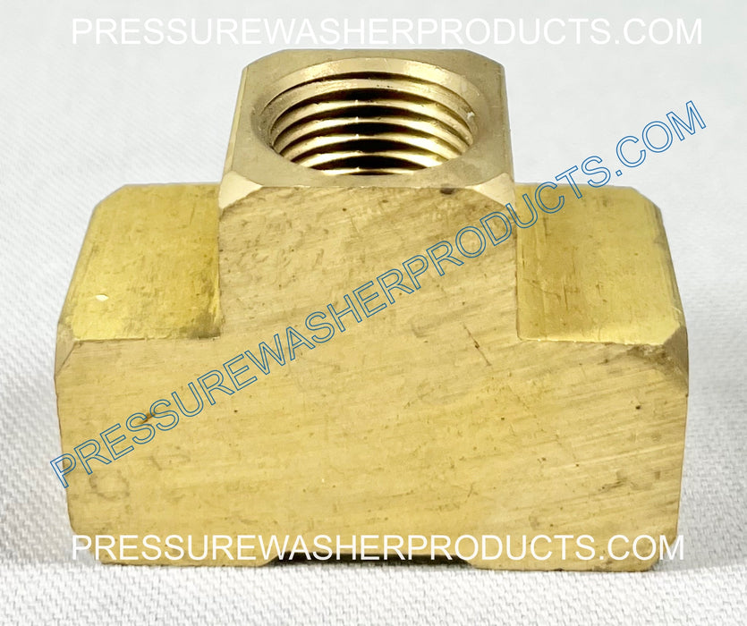 1/2" FPT x 1/2" FPT x 1/2" FPT Brass Tee