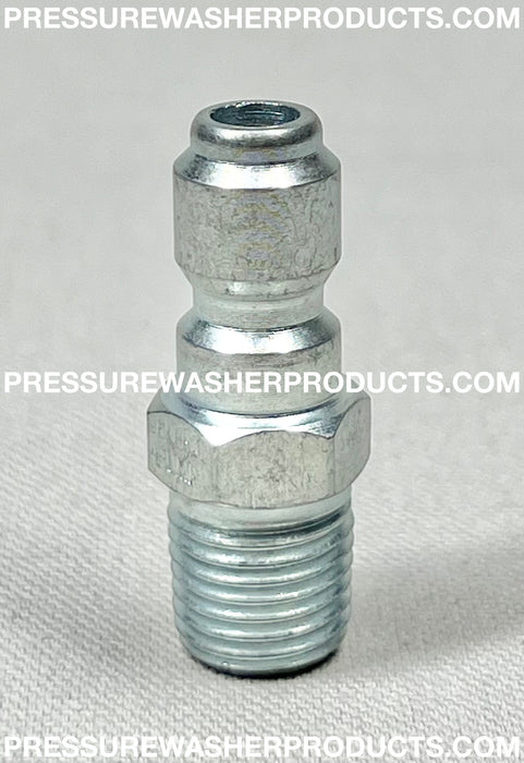 1/4" MPT Male Plug Plated Steel Breco Quick Connect