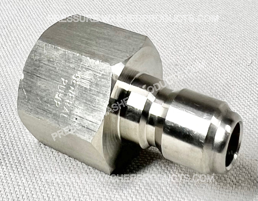 3/8" Female Plug x 1/2" FNPT Stainless Steel General Pump D10150