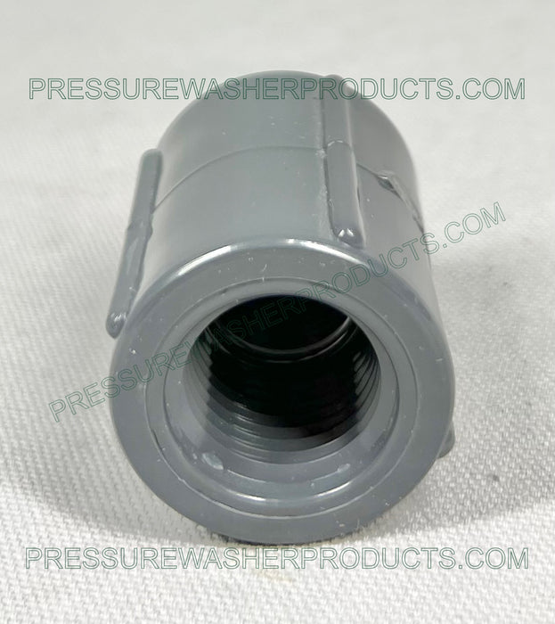 1/2" Threaded PVC Coupler SCH 80 Straight C.80