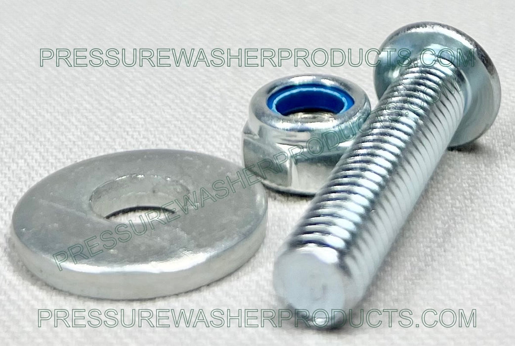 Rubber Foot or Hockey Puck with Nut Bolt & Washer 2.5" x 1.75"