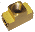 1/4" FPT x 1/4" FPT x 1/4" FPT Brass Tee