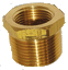 3/8" MPT x 1/4" FPT Reducing Bushing Brass