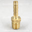Espiga de manguera de latón de 1/4" x 1/8" MPT