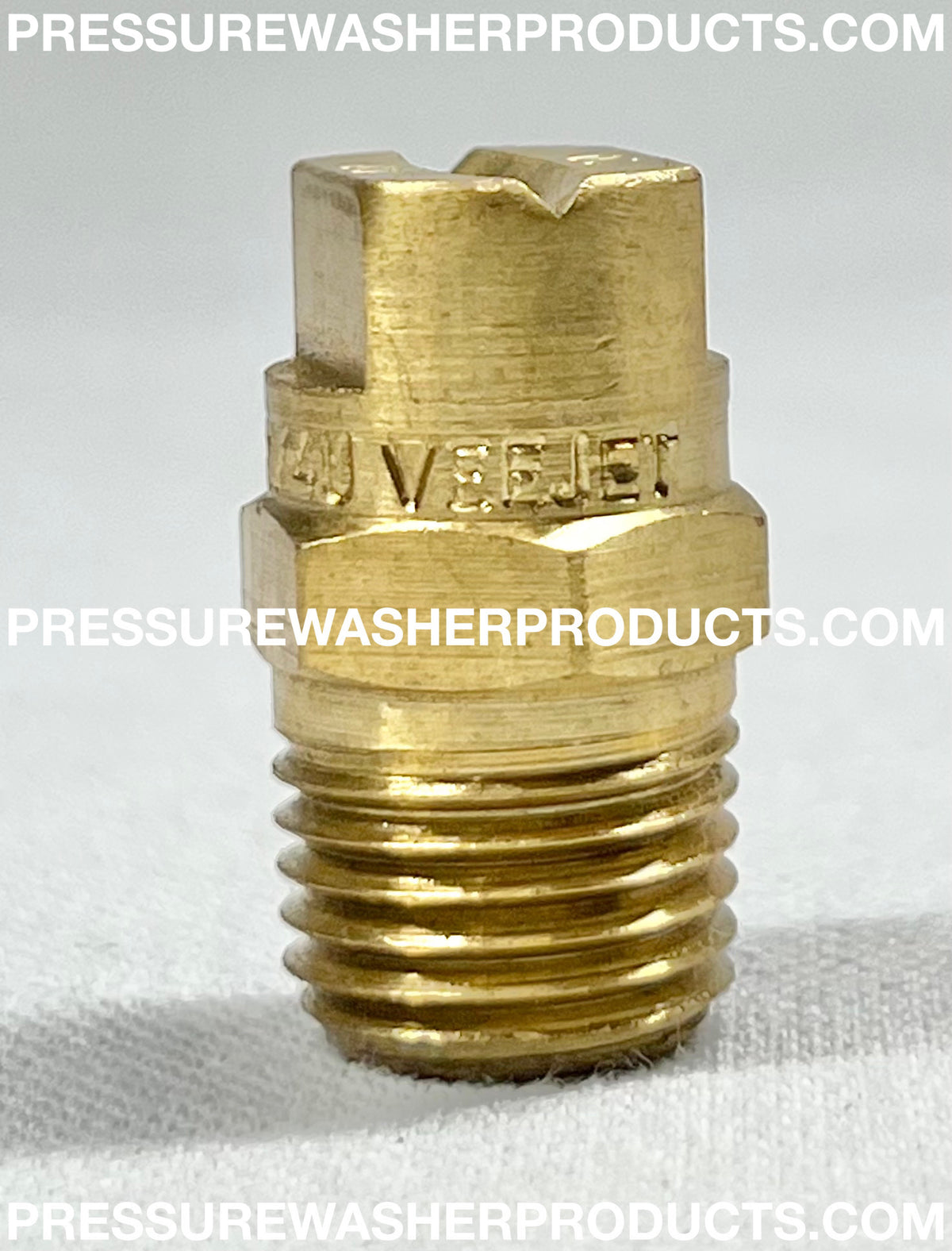 6515 1/4 MEG VeeJet Soaper Nozzle Brass — PressureWasherProducts