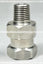 1/4" MPT x 1/4” FPT giratorio de acero inoxidable Adams 5000 PSI 200 F