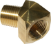 Codo de calle de latón de 45 mm (1/4") MPT x 1/4" FPT