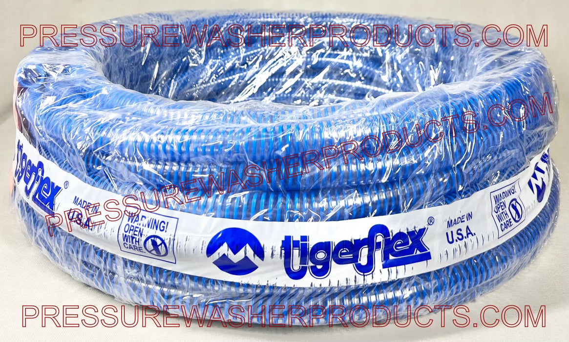 3/4" ID TigerFlex Blue Water Non-Collapsible Suction Tank Feed Hose Sold Per Foot