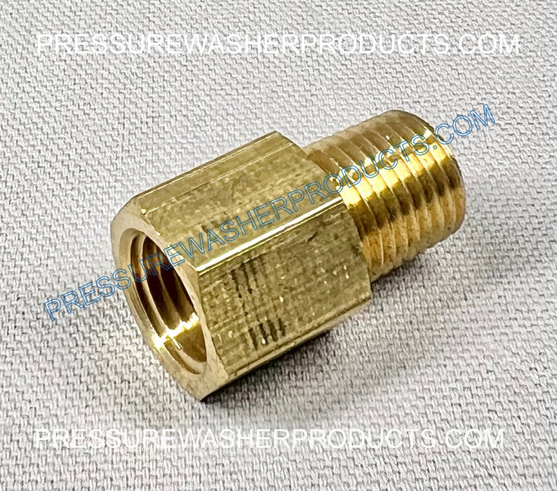 Brass Male Adapter 1/4" FPT X 1/4" MPT Heavy Duty Low Pressure Use