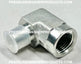 3/8" MPT x 1/2" FPT Steel Street Elbow 5000 PSI