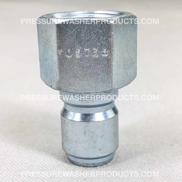 Foster 1/4" FPT Female Plug Steel Plated Quick Connect