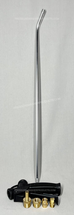 Sealer Gun Assembly w/ Bent 24" Aluminum Wand 6510 Nozzle and 3/8" Barb