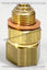 Conector giratorio de latón de 3/8" MPT x 3/8" FPT, 3000 PSI, 302F