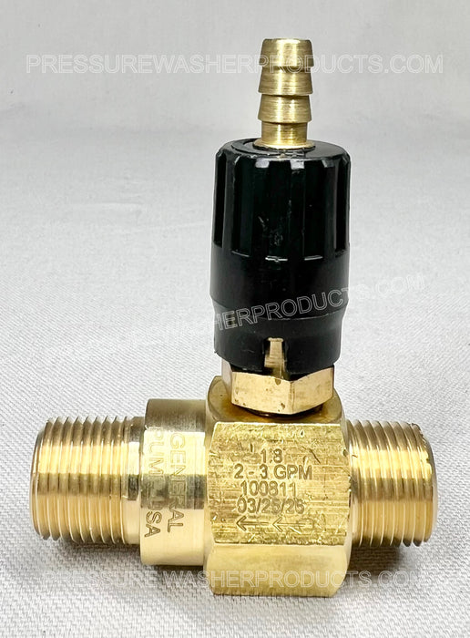 2 - 3 GPM 1.8 mm High Draw Adjustable Acid Injector General Pump
