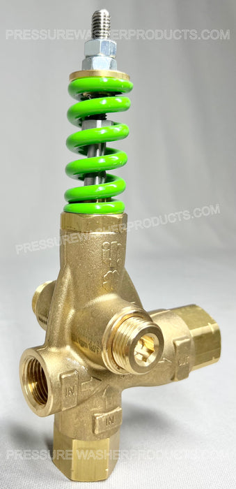 YU21405 Unloader 21 GPM 4500 PSI Green Spring Unloader 1/2" FPT Ports