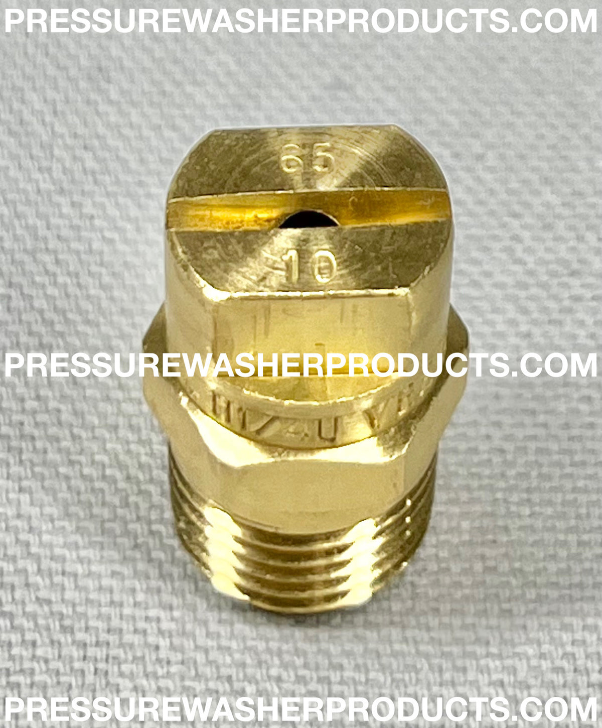 6510 1/4 MEG Brass Sealer Nozzle VeeJet — PressureWasherProducts