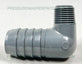 1" Hose Barb x 1/2" MPT Male Pipe SCH 80 PVC Elbow Heavy Duty