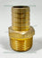 1” Hose Barb x 1” MPT Brass