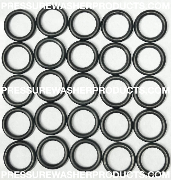 3/8" Buna O-Rings Black:  25 Pack