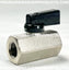 Mini válvula de bola de 1/4" FPT x 1/4" FPT, 450 PSI, resistente a la corrosión