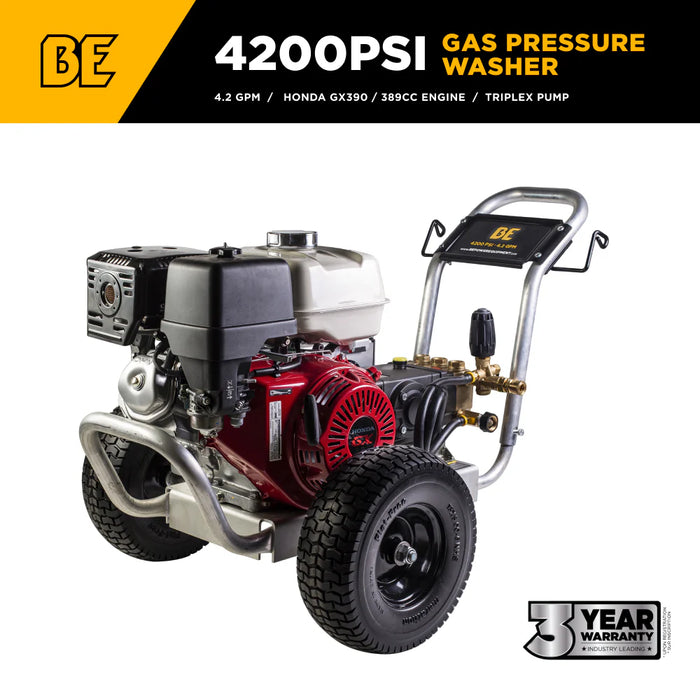 Hidrolavadora portátil de 4 galones por minuto y 4000 psi con arranque manual, Honda General Pump EB4040HG-2 