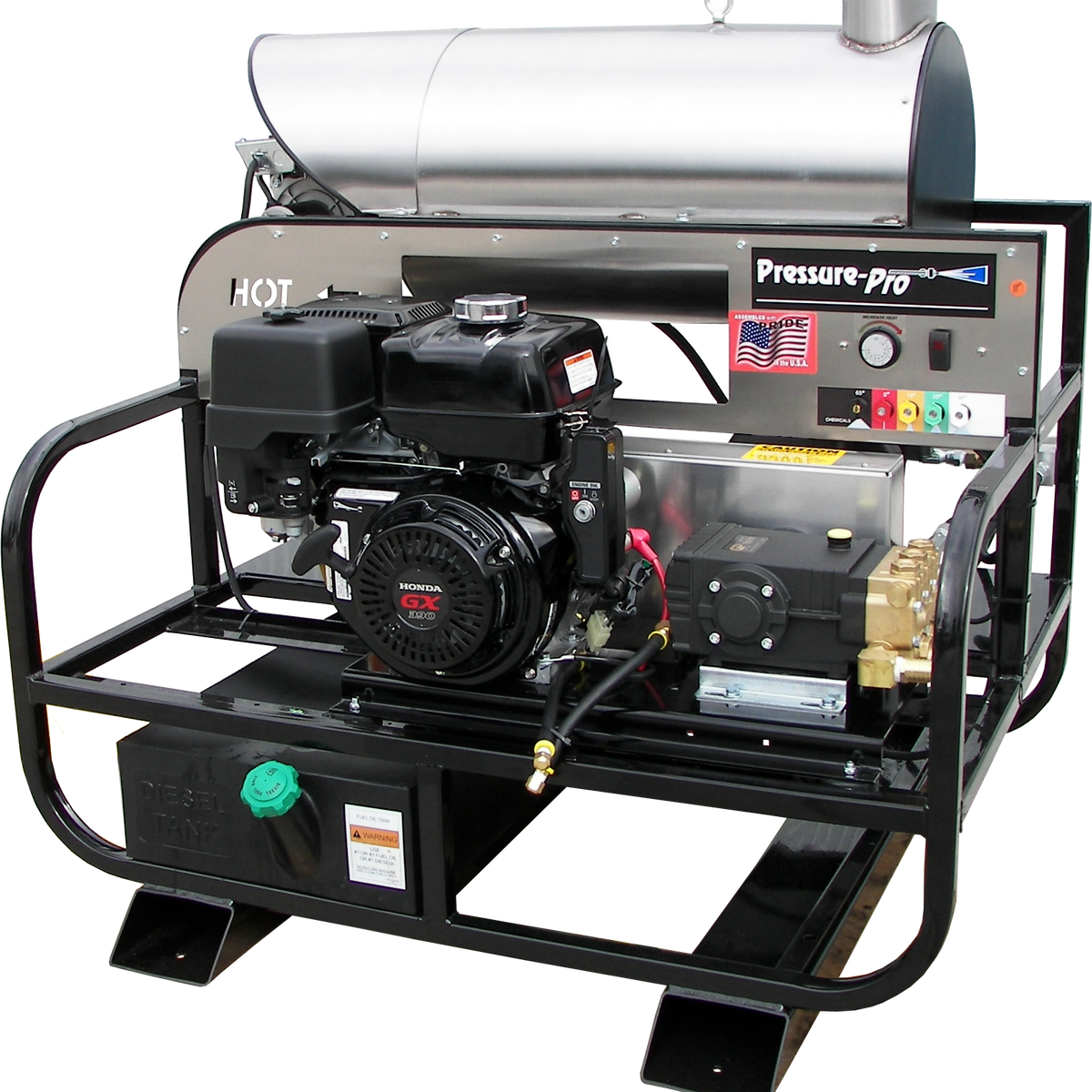 4012PRO-10G Pressure-Pro Hot Skid Pressure Washer 4 gpm 3500 psi
