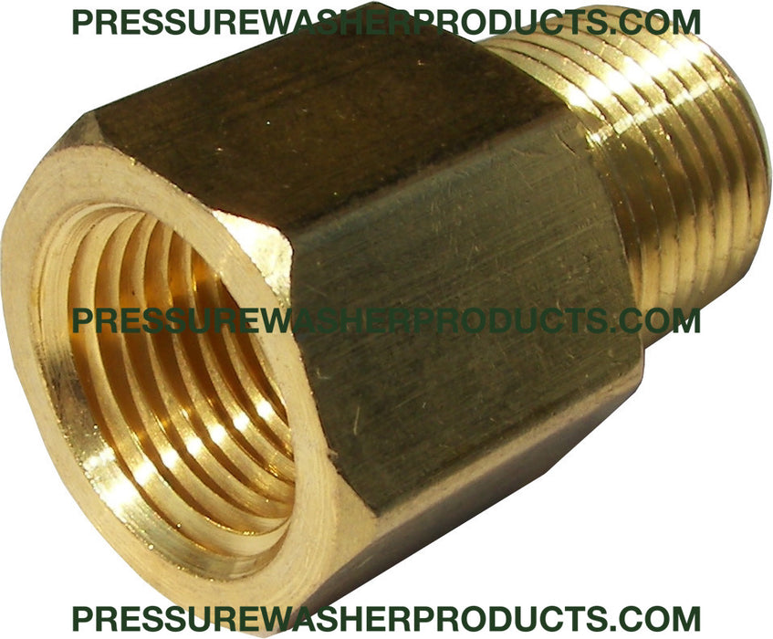 3/8" FPT x 3/8" MPT Brass Male Adapter Heavy Duty