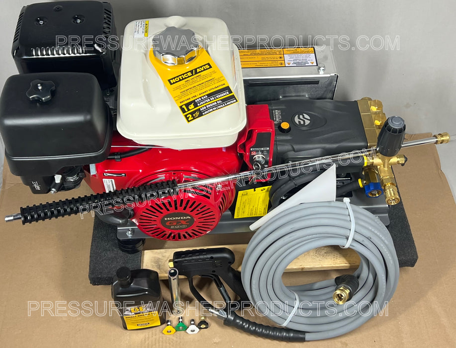5.5 gpm 3200 psi Pressure Washer KEY START Skid Mounted Cold AR Pump