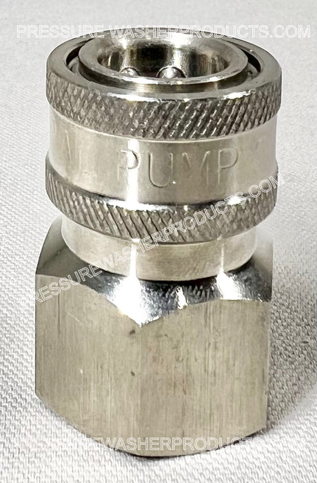 Bomba general de acero inoxidable con conector macho MPT de 1/2" x 3/8"