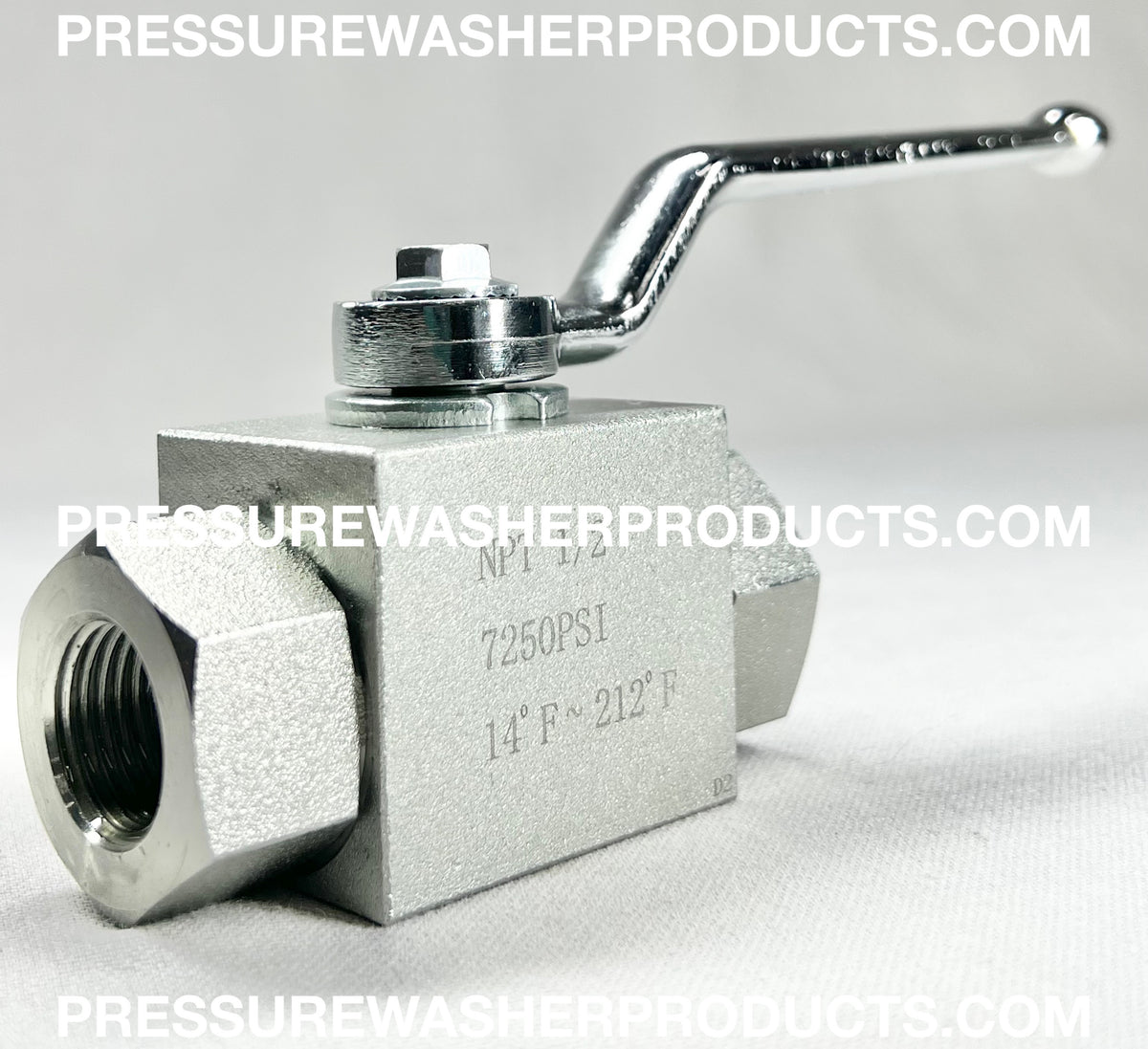 Pressure Washing High Pressure Ball Valve 7400Psi 1/2"Fpt Plated