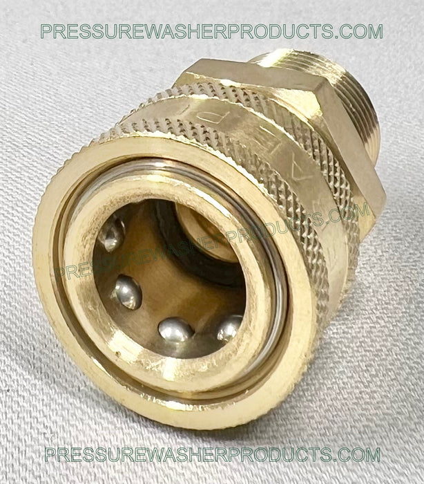 1/2" MPT Male X 3/8" Socket Brass General Pump Quick Connect
