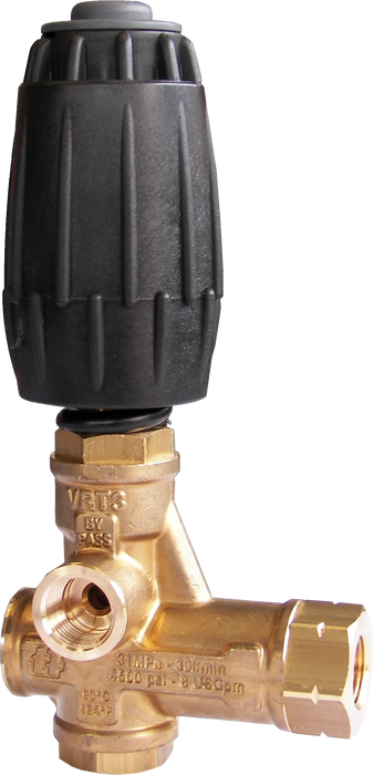 Valvola Di Scarico Pompa Lavatrice 4500 PSI Nera - Modello VRT3-310 Valvola Di Scarico Pompa Lavatrice 4500 PSI Nera - Modello VRT3-310