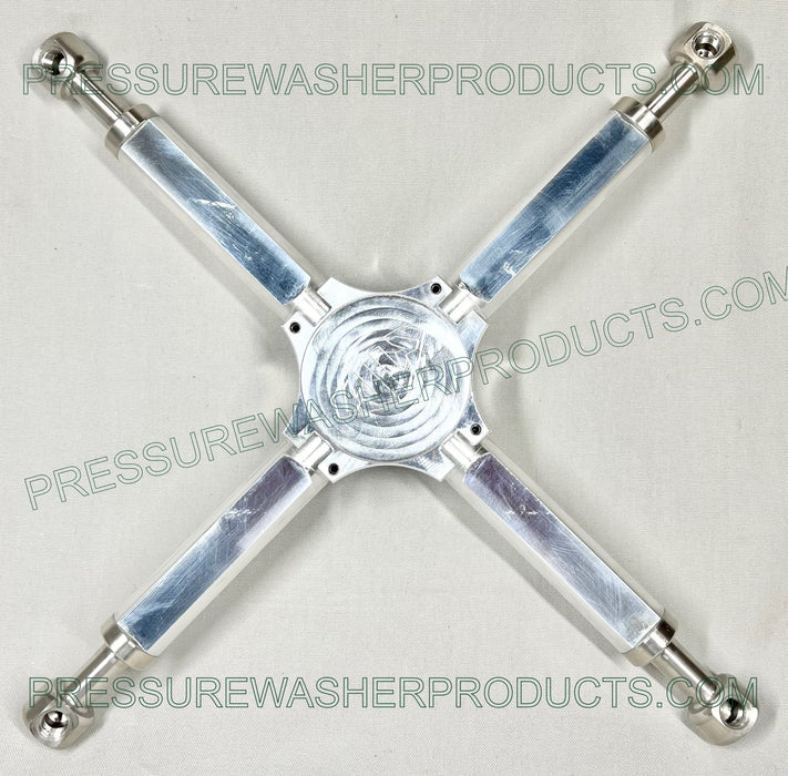 Classic 19" Surface Cleaner 4 NOZZLE XForce Spray Bar 3/8" ID Hose