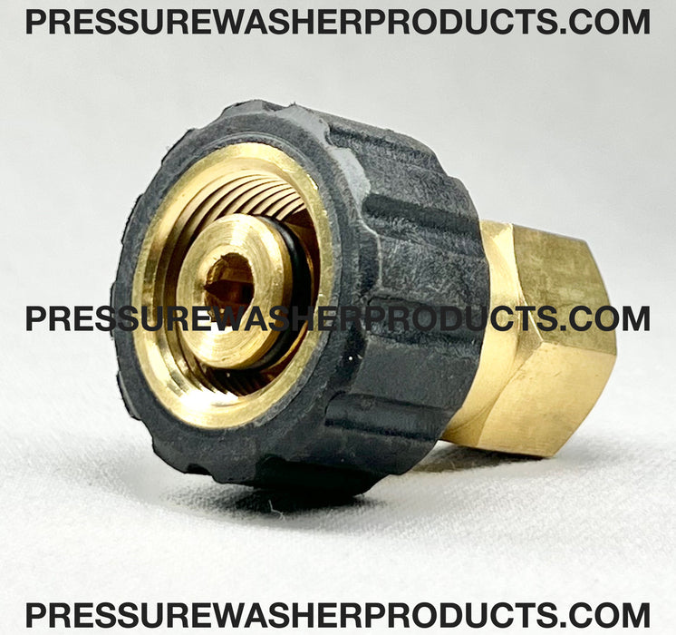 SCREW COUPLER 22mm X 15mm X 3/8" FPT ZINC / BRASS