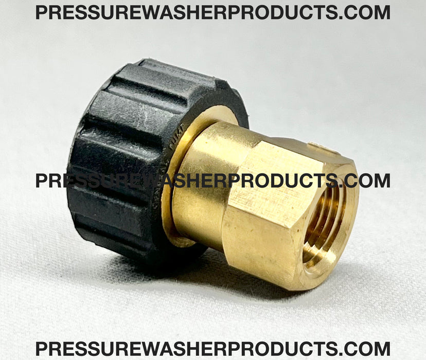 SCREW COUPLER 22mm X 15mm X 3/8" FPT ZINC / BRASS