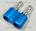 Blue Anodized Aluminum Kyle Davis 2 1/4 MEG Tip Nozzle Holder