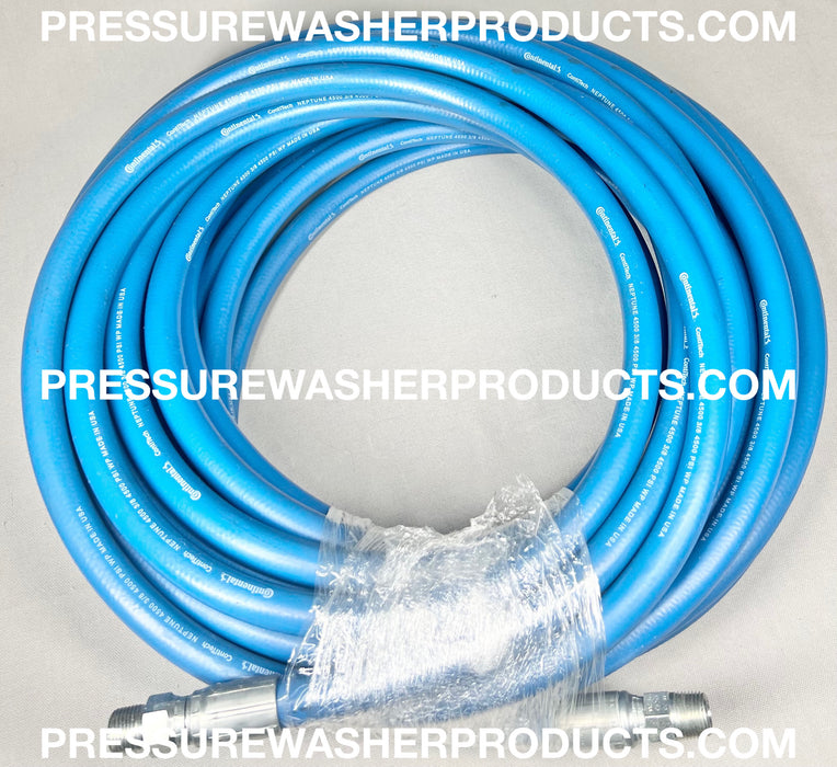 3/8" ID x 50' 4500 PSI Blue Non-Marking Goodyear Pressure Washing Hose 2 Wire